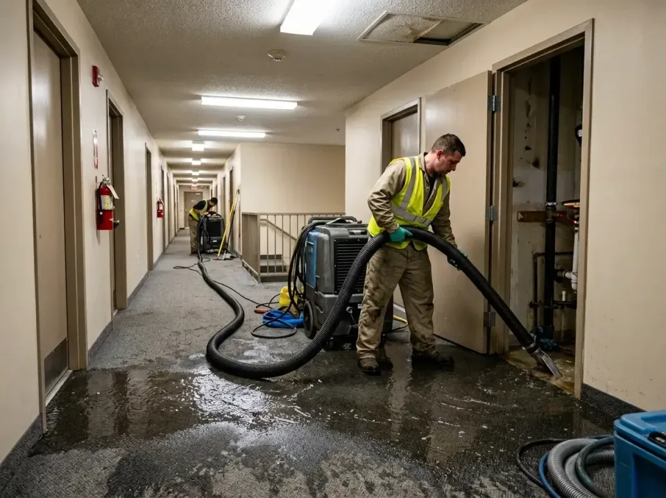 multi-unit-apartment-hallway-f-005 — frequently asked questions, Emergency Burst Pipe Water Extraction & Removal in Gray Sum…